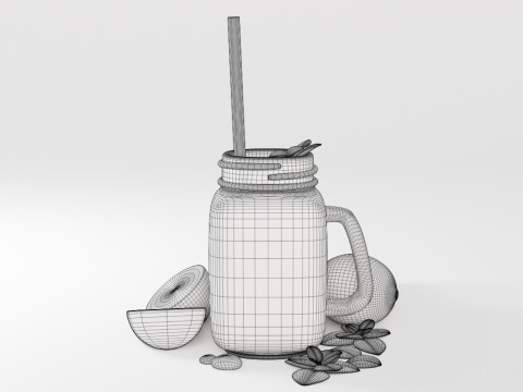 Iced Lemon Tea 001 3D Model