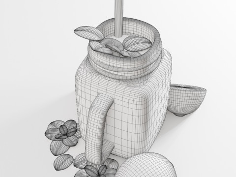 Iced Lemon Tea 001 3D Model