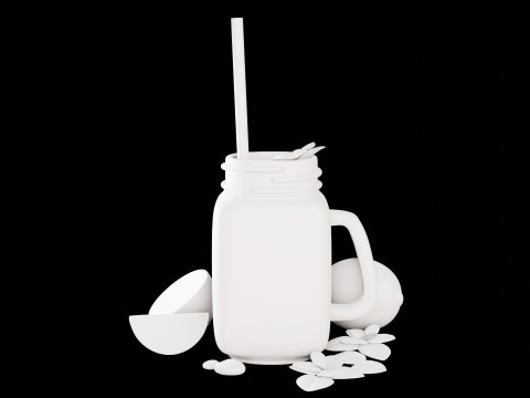 Iced Lemon Tea 001 3D Model