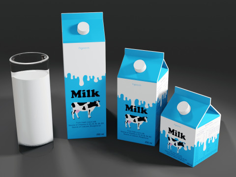 Milk 001 3D Model