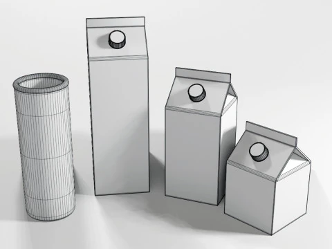 दूध 001 3D मॉडल