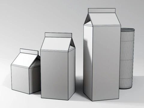 दूध 001 3D मॉडल