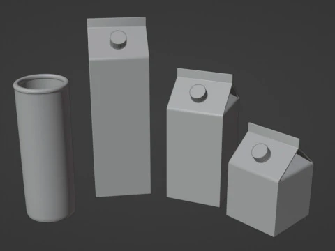 दूध 001 3D मॉडल