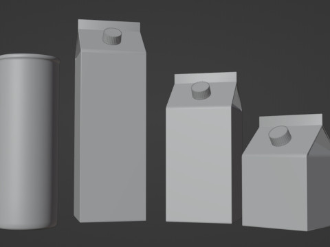 Milk 001 3D मॉडल