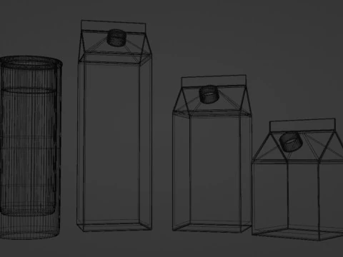 दूध 001 3D मॉडल