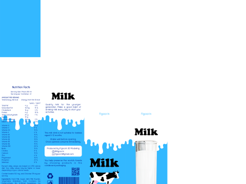 Milk 001 3D मॉडल