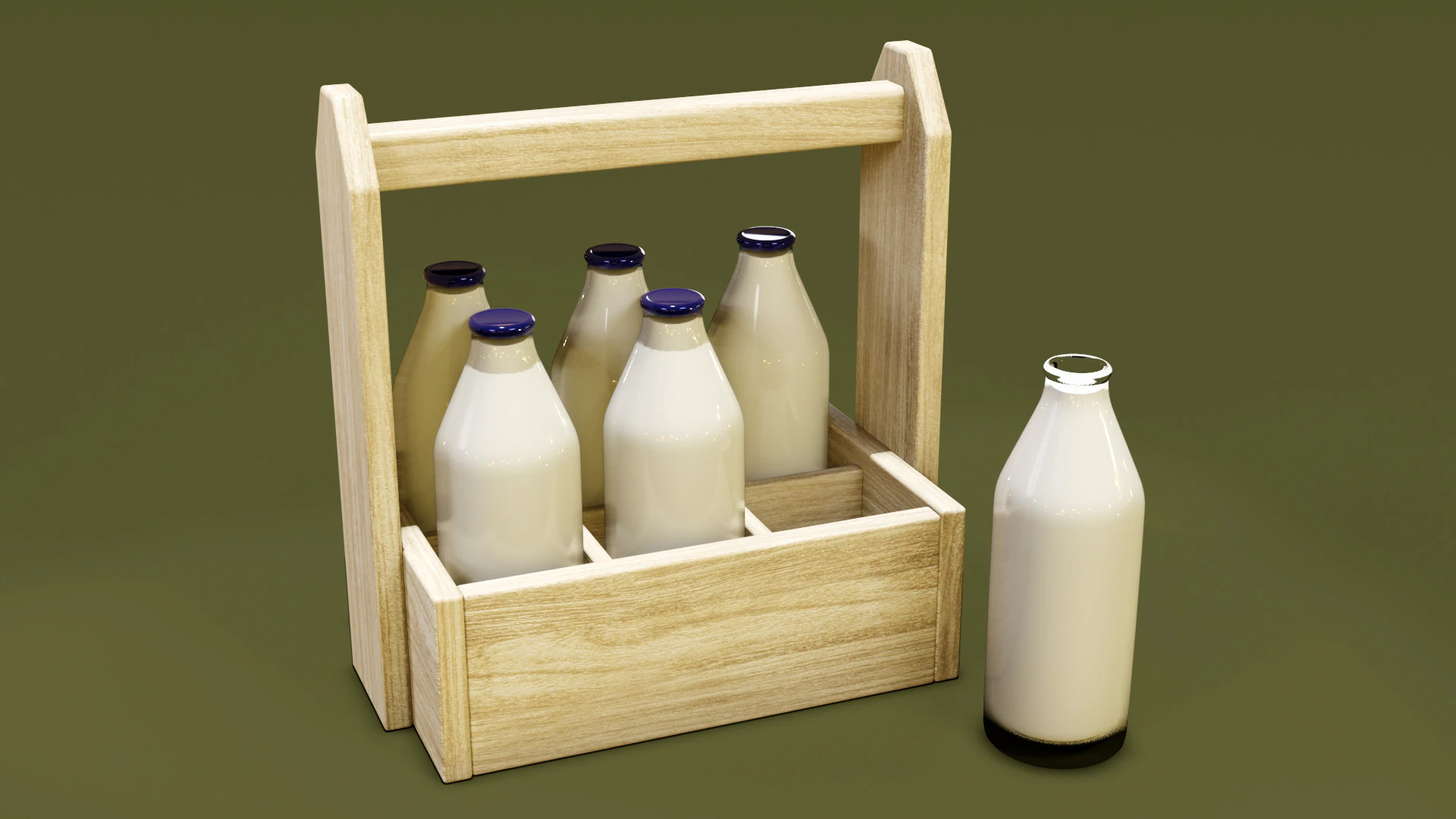 Молоко 002 3D Модель .c4d .max .obj .3ds .fbx .stl .blend 