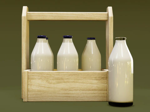 Молоко 002 3D Модель