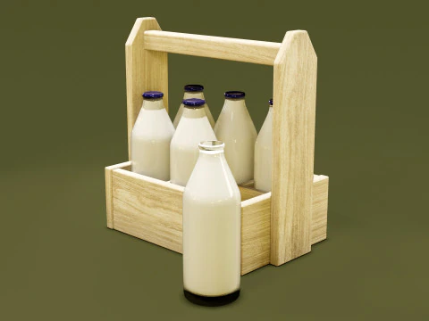 Молоко 002 3D Модель