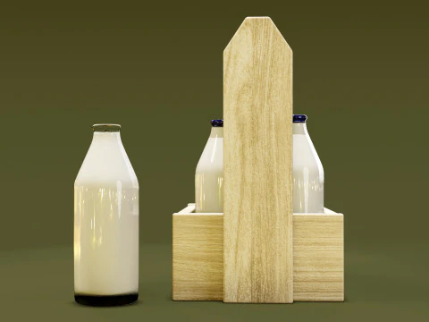Молоко 002 3D Модель