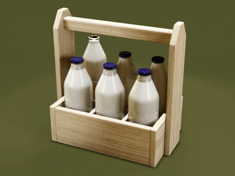 Молоко 002 3D Модель