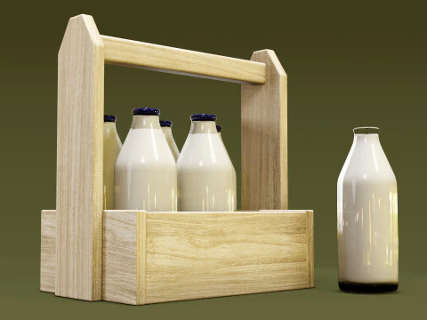 Молоко 002 3D Модель