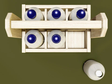 Молоко 002 3D Модель