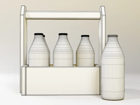 Молоко 002 3D Модель