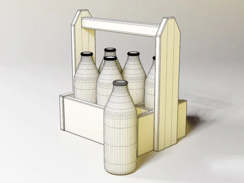 Молоко 002 3D Модель