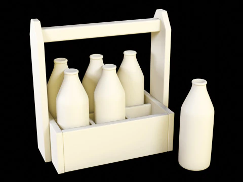 Молоко 002 3D Модель