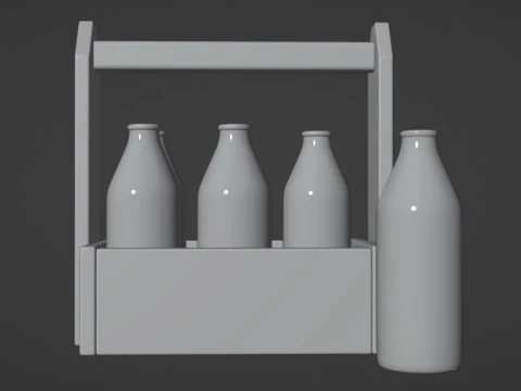 Молоко 002 3D Модель