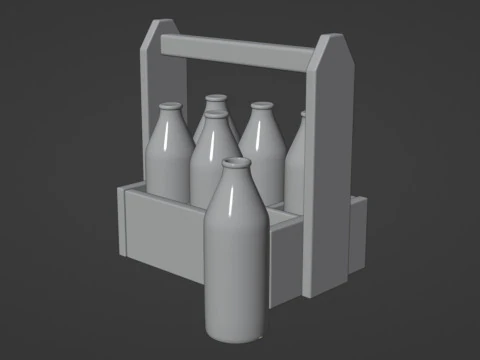 Молоко 002 3D Модель