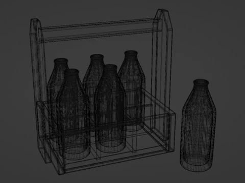 Молоко 002 3D Модель