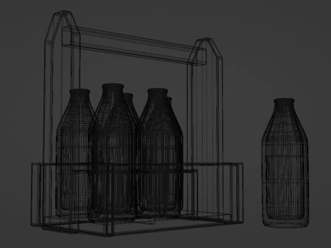 Молоко 002 3D Модель