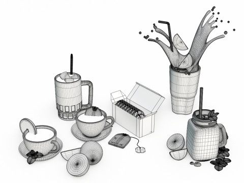 Tea Pack 001 3D-Modell