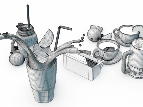 Tea Pack 001 3D-Modell
