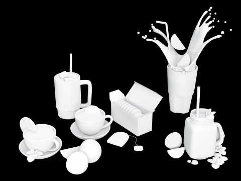 Tea Pack 001 3D-Modell