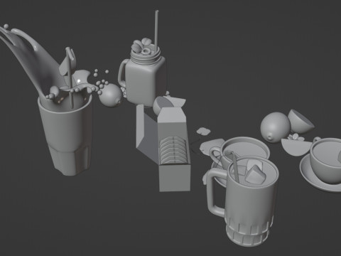 Tea Pack 001 3D-Modell