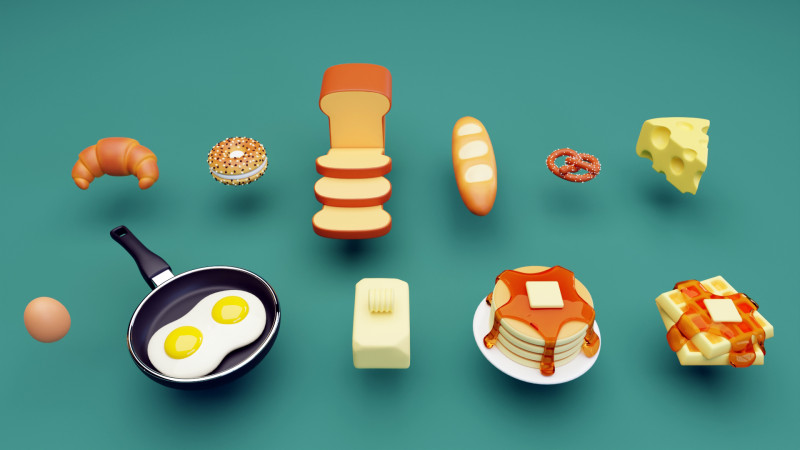 Emoji Food Pack 001 Model 3D .c4d .max .obj .3ds .fbx .stl .blend 