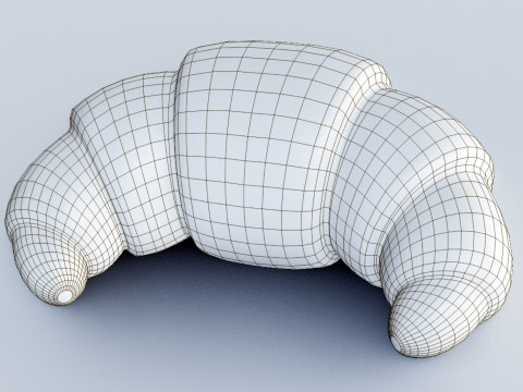 Emoji Croissant 001 Modelo 3D
