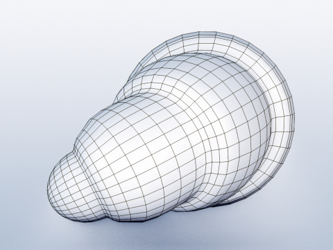 Emoji Croissant 001 Modelo 3D