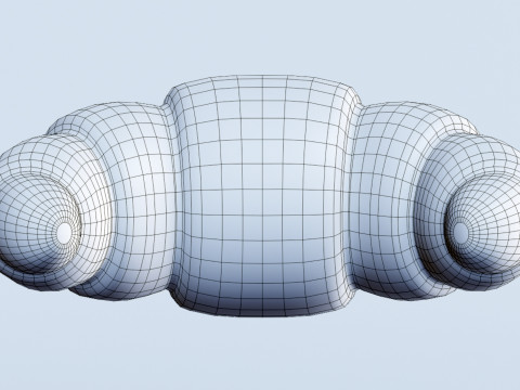Emoji Croissant 001 Modelo 3D