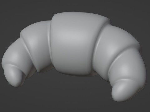 Emoji Croissant 001 Modelo 3D