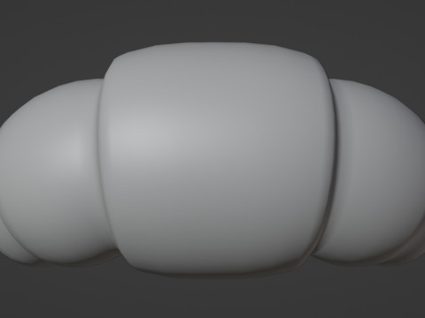 Emoji Croissant 001 Modelo 3D