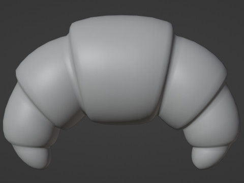 Emoji Croissant 001 Modelo 3D