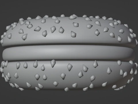 Emoji Bagel 001 3D Model