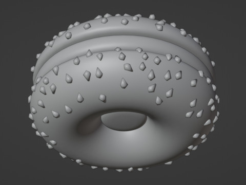 Emoji Bagel 001 3Dモデル