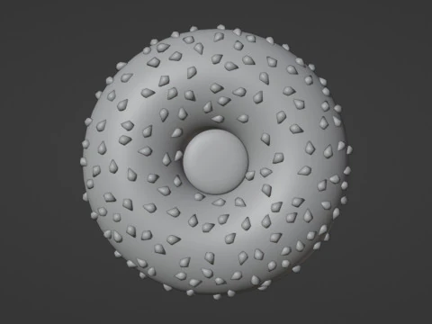 Emoji Bagel 001 3D Model