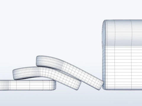 Emoji White Bread 001 3D Model