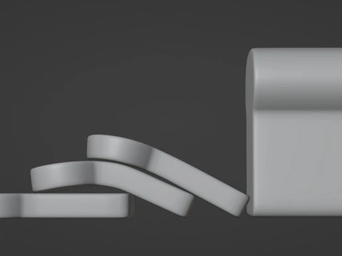 Emoji White Bread 001 3D Model