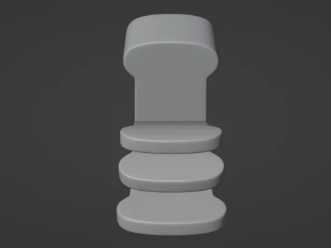 Emoji White Bread 001 3D Model