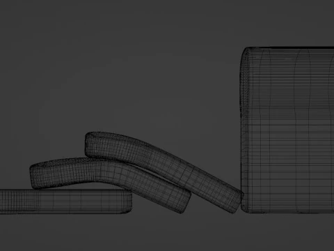 Emoji White Bread 001 3D Model