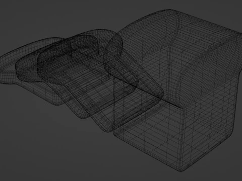 Emoji White Bread 001 3D Model