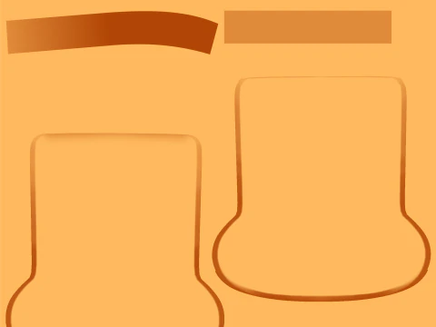 Emoji White Bread 001 3D Model
