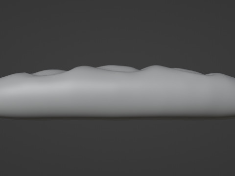 Emoji Baguette 001 3D Model
