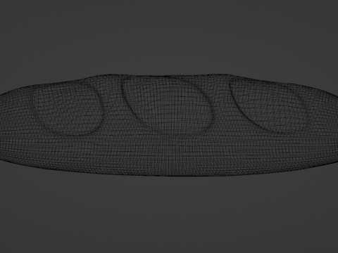 Emoji Baguette 001 3D Model