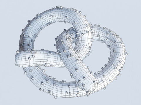 Emoji Pretzel 001 3D Model