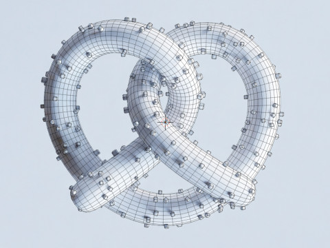 Emoji Pretzel 001 3D Model