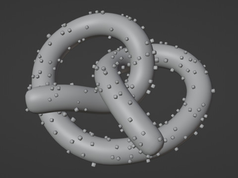 Emoji Pretzel 001 3D Model