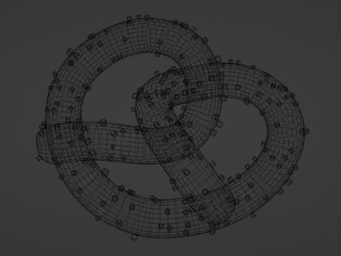 Emoji Pretzel 001 3D Model